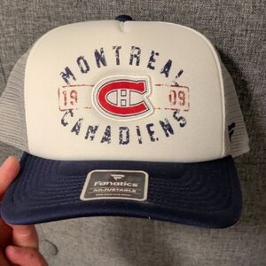 Fanatics Blue and White Montreal Canadiens Cap